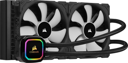 [CW-9060044-WW/RF] Corsair iCUE H115i RGB Pro XT, radiador de 280 mm, Ventiladores PWM duales de 140 mm, Control de Software, Enfriador de CPU líquido